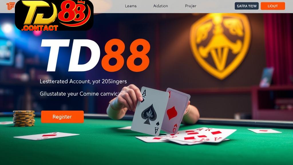 Khám Phá Thế Giới Hấp Dẫn Của Game Bài TD88 - Nơi Tận Hưởng Niềm Vui Chơi Game Hướng dẫn đăng ký tài khoản tham gia game bài
