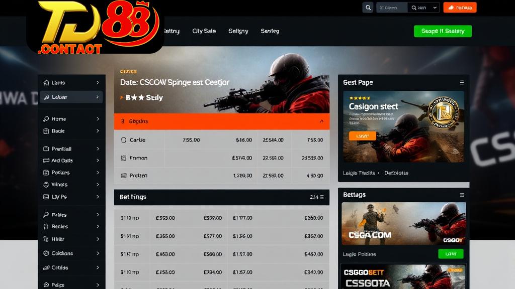 E-Sports TD88 - Nơi Khơi Dậy Đam Mê Cá Cược Thể Thao Điện Tử CS:GO