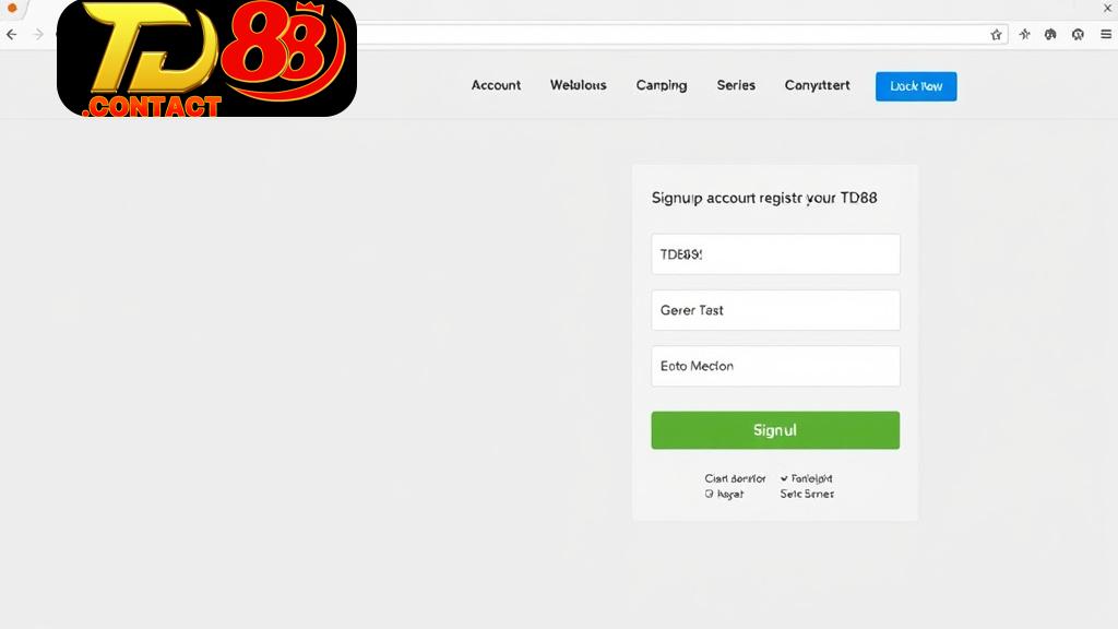 Đăng ký TD88 - Khám Phá Thế Giới Cá Cược Hấp Dẫn Từ Nhà Cái Uy Tín Tại Sao Nên Chọn TD88
